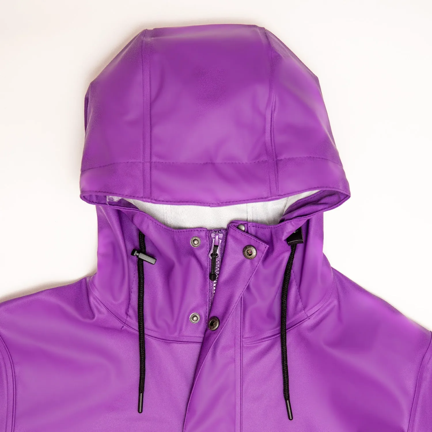 Adults Purple PU Splash Coat