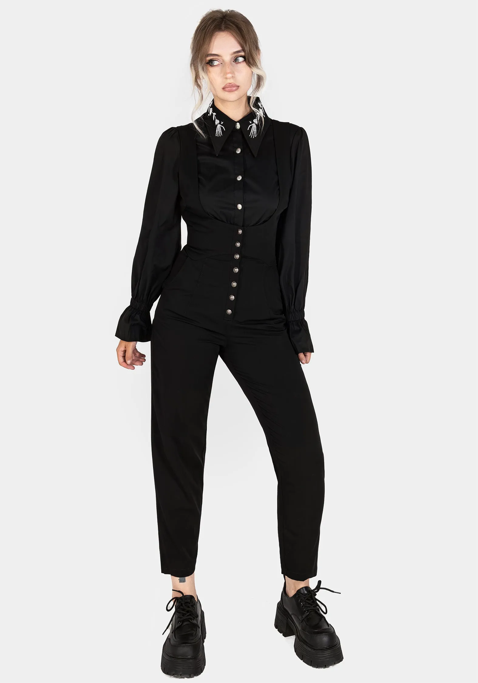 Chic Alicia Tailored Suspender Jumpsuit for Effortless Style