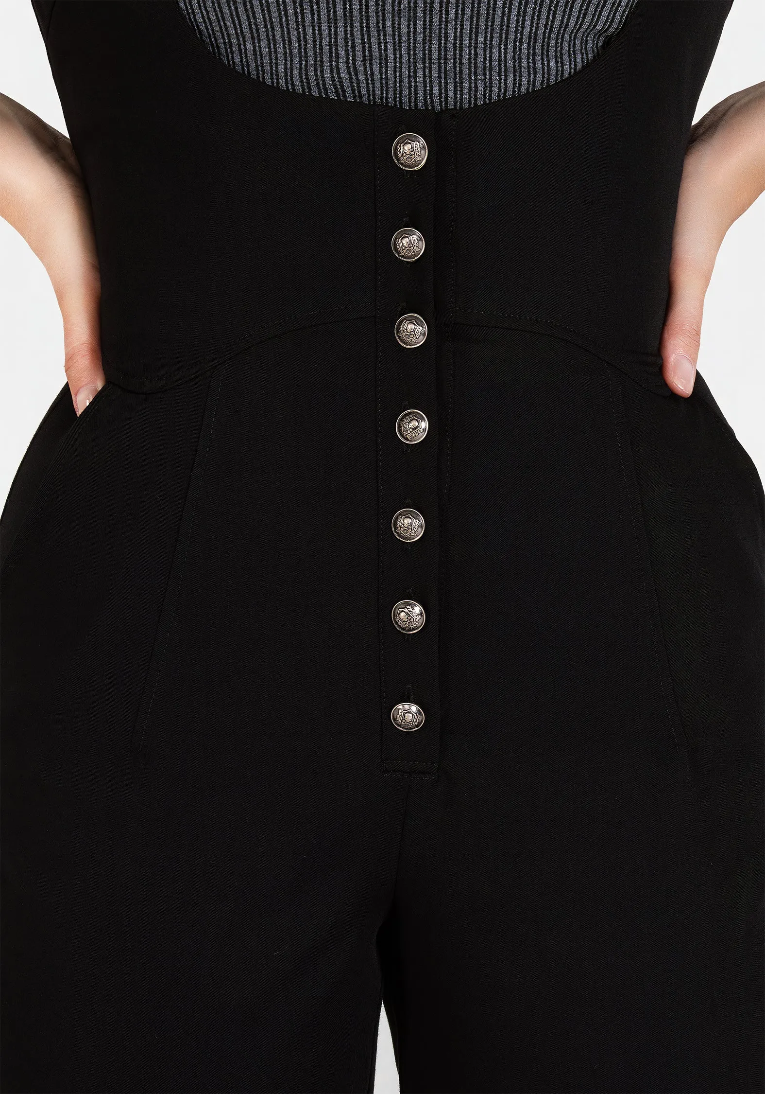 Chic Alicia Tailored Suspender Jumpsuit for Effortless Style