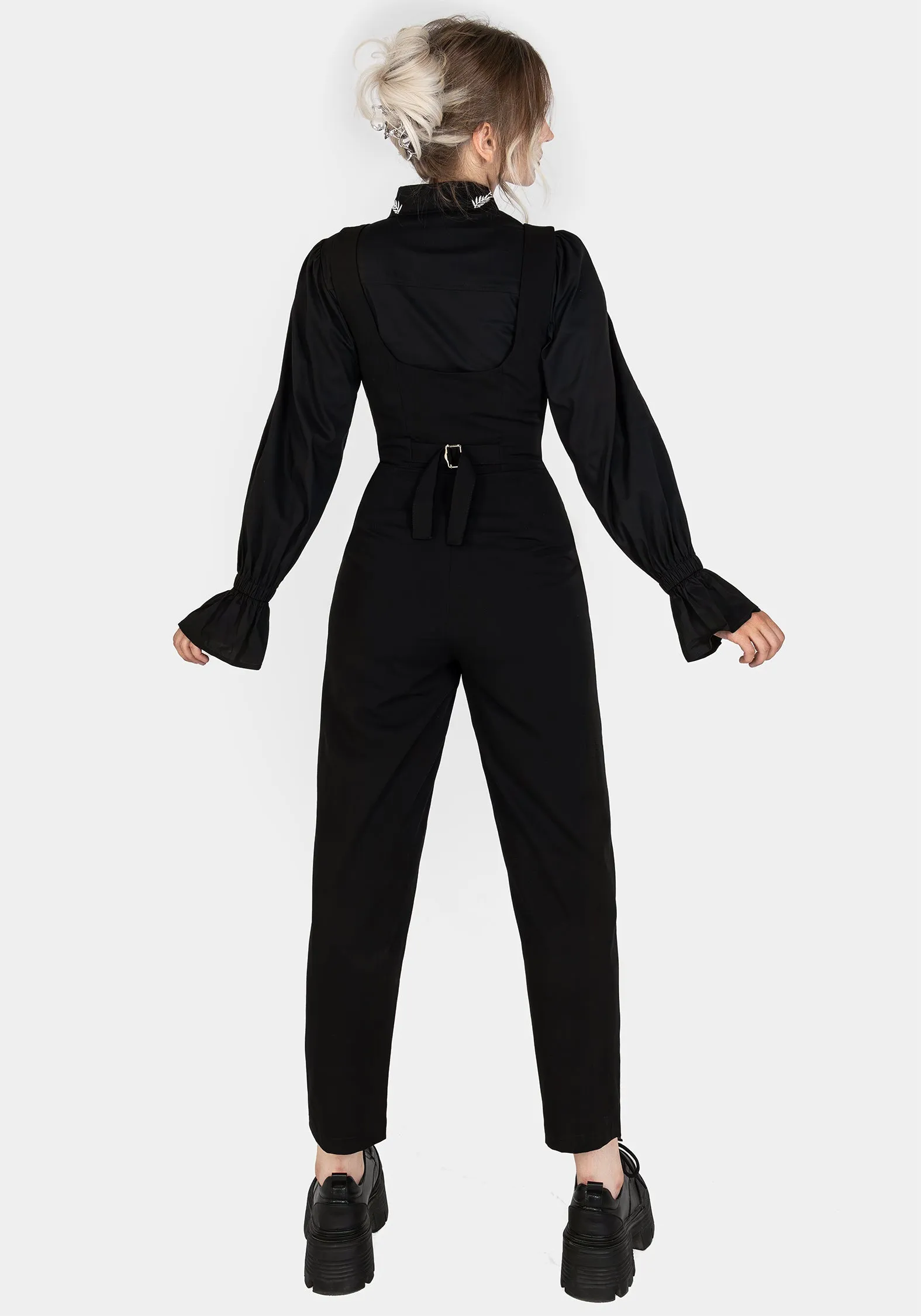 Chic Alicia Tailored Suspender Jumpsuit for Effortless Style