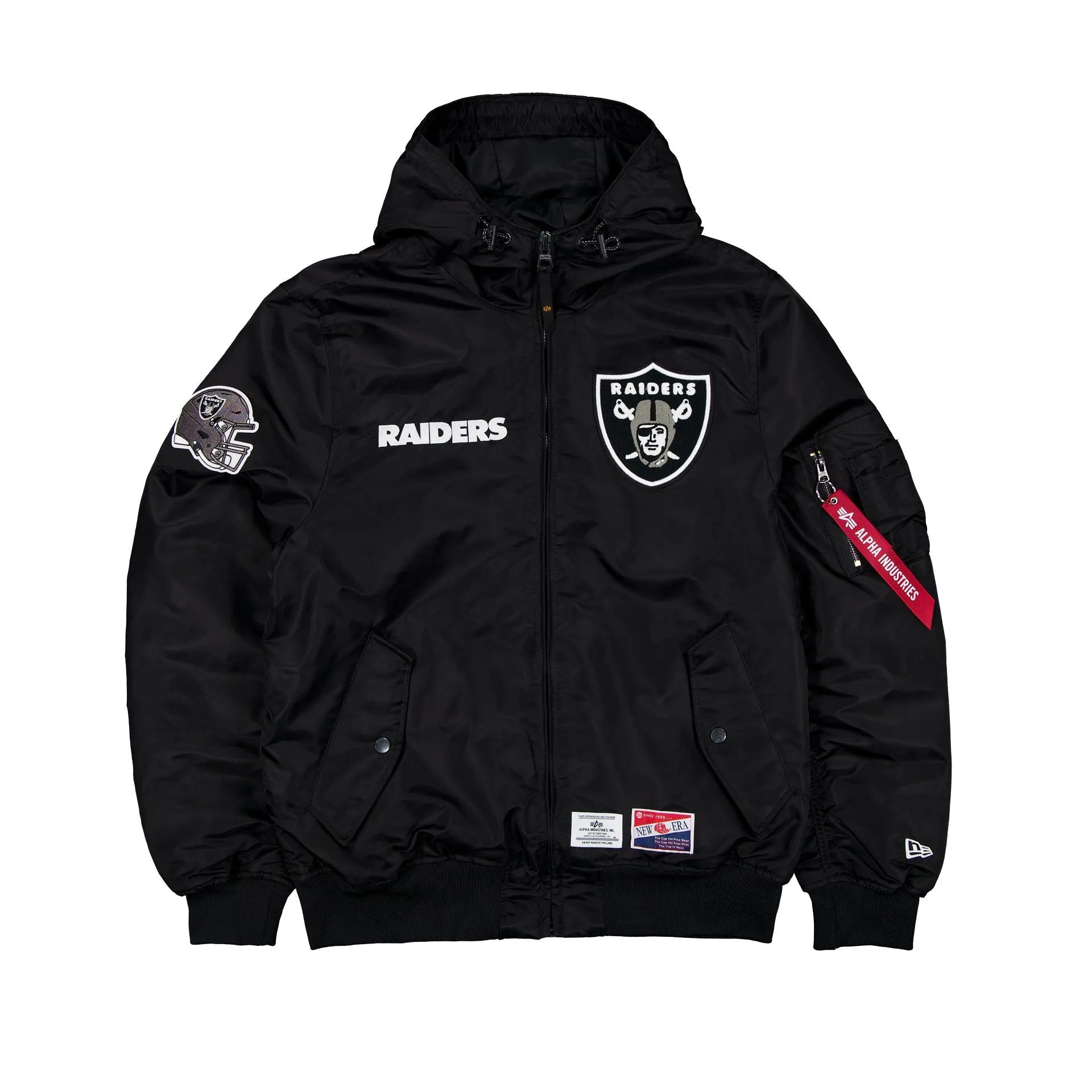 Alpha Industries x Las Vegas Raiders L-2B Hooded Bomber Jacket