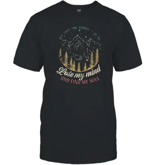 And into the forest I go to lose my mind and find my soul Tees Graphic Men Cotton T-Shirt