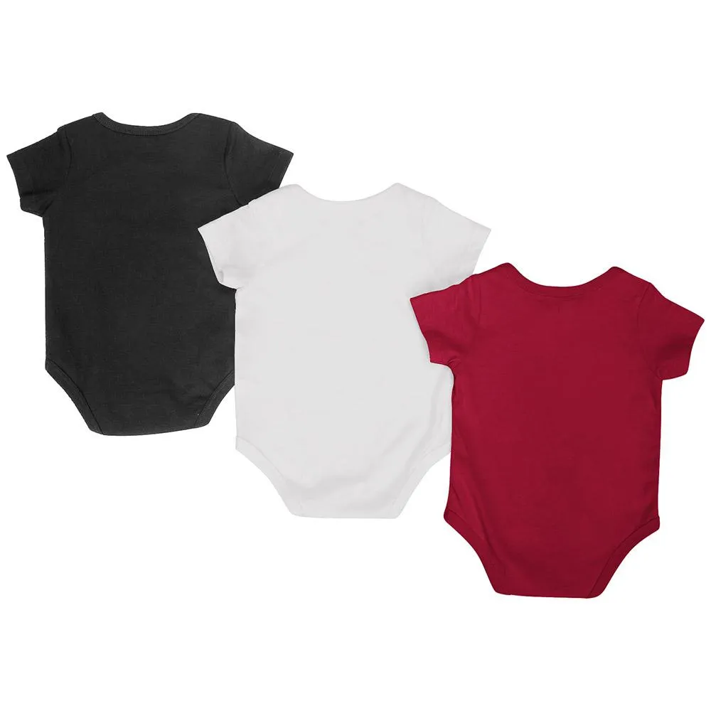 Arkansas Razorbacks Colosseum Trifecta Infant One Piece Outfits - 3 Pack