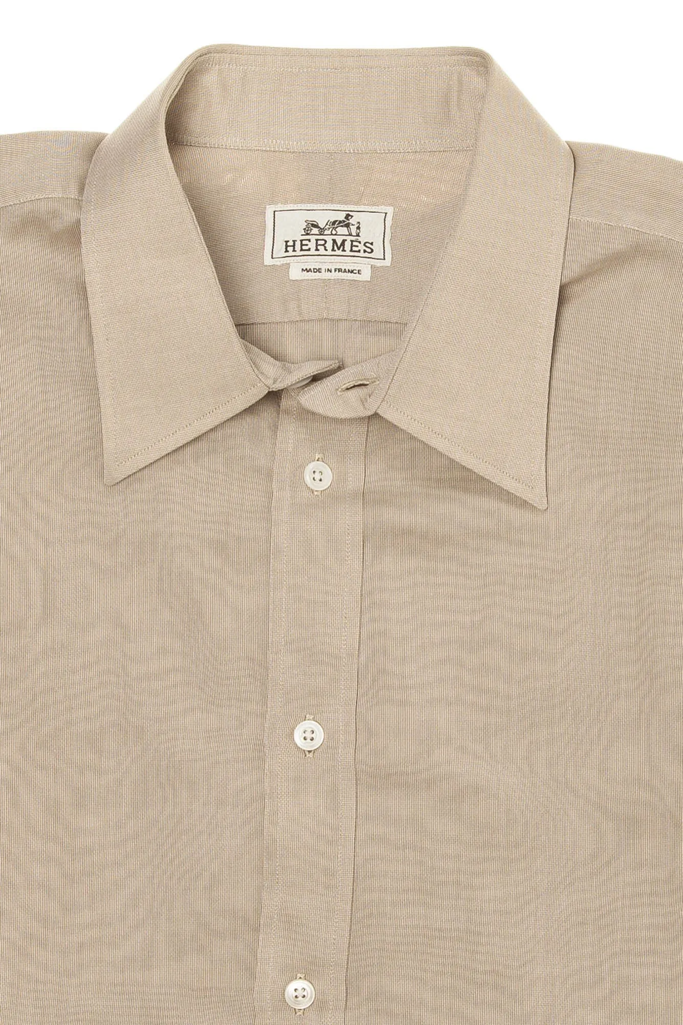 Authentic Hermes - Beige Men's Dress Shirt - IT 44