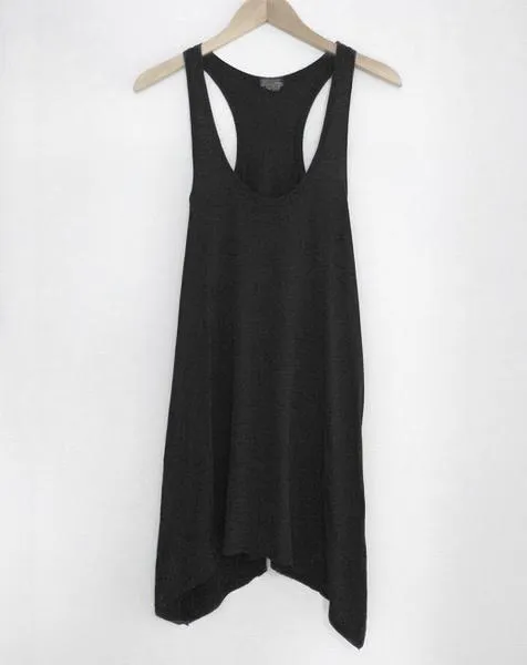 Black Flowy Tank Dress