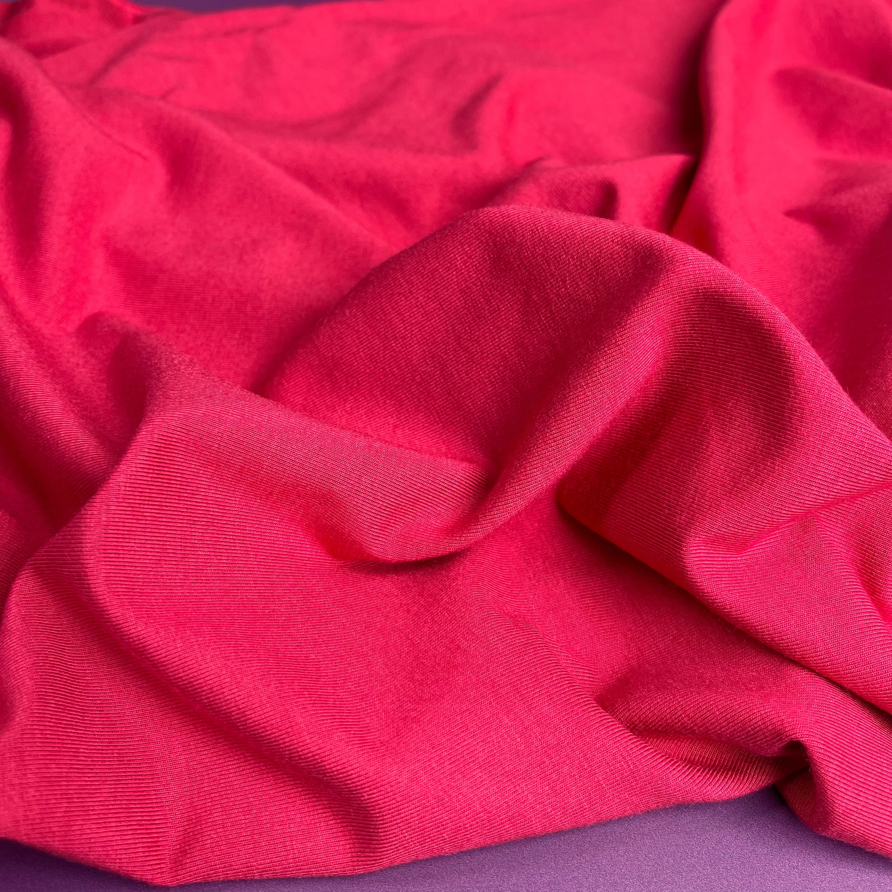 Bliss Strawberry Jersey Fabric with TENCEL™ Modal Fibres