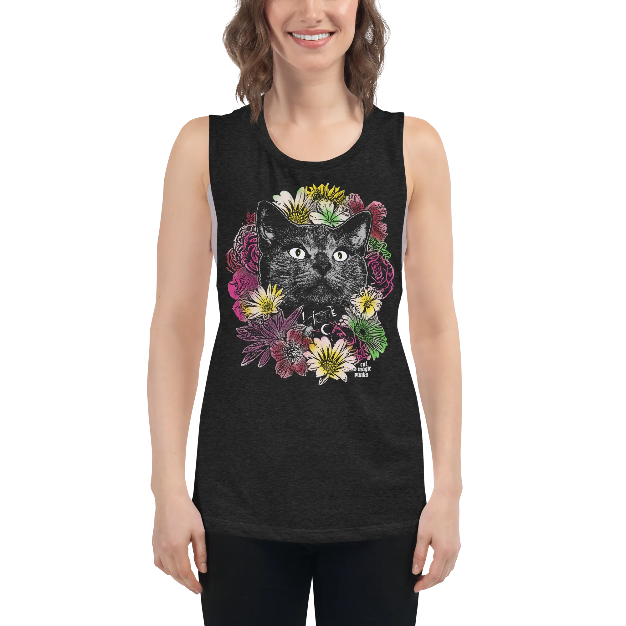 CATSOMMAR Women's Flowy Scoop Tank