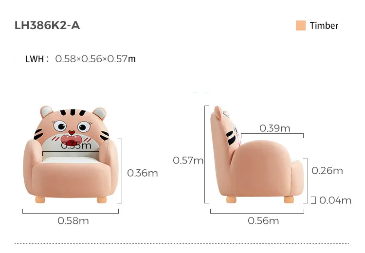 Cheeky Cartoon Animal Friends Sofa