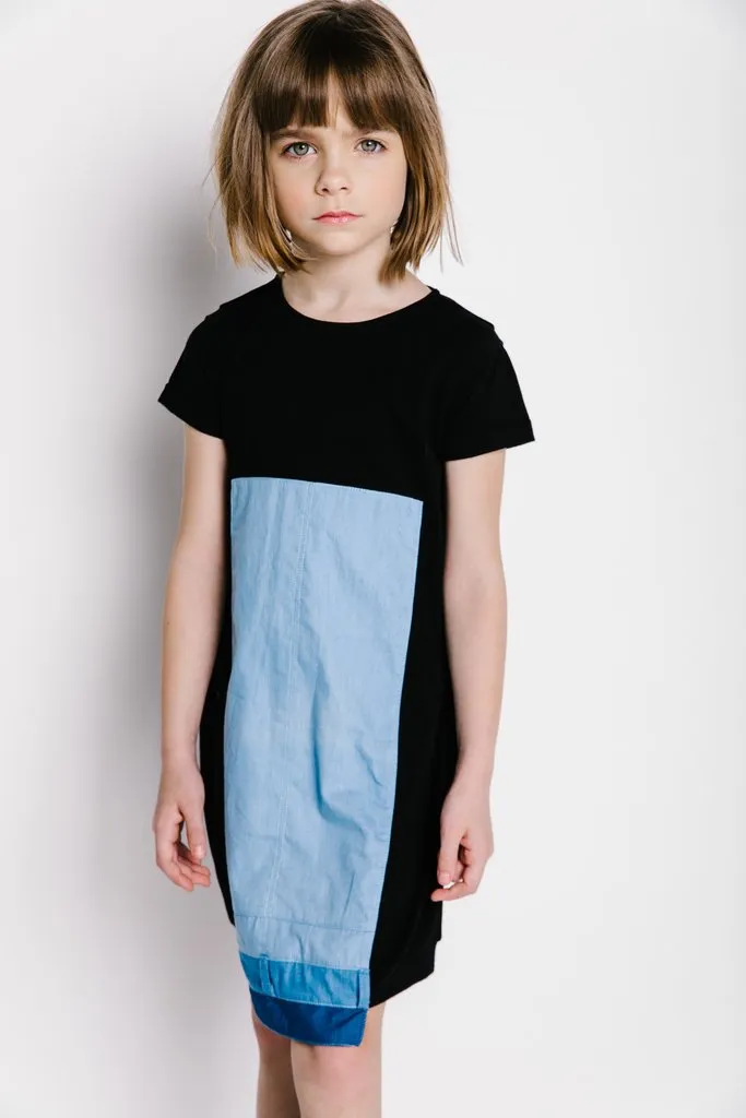 Crew Kids Denim Panel Dress