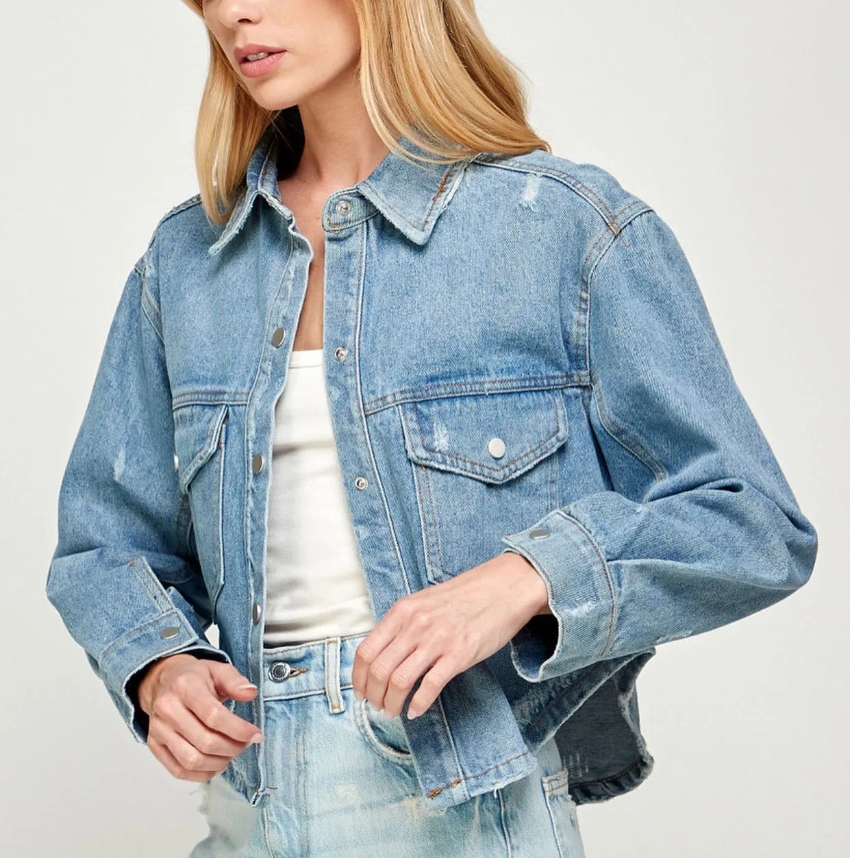 Cropped Denim Jacket