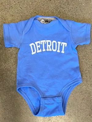 Detroit Collegiate Arch Onesie / Indigo / Baby