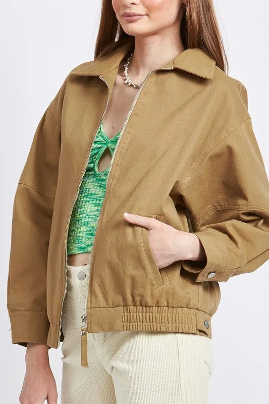 Emory Park COLLARED OVERSIZED JACKET