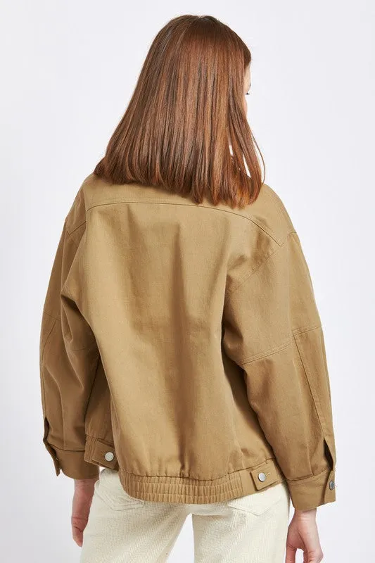 Emory Park COLLARED OVERSIZED JACKET