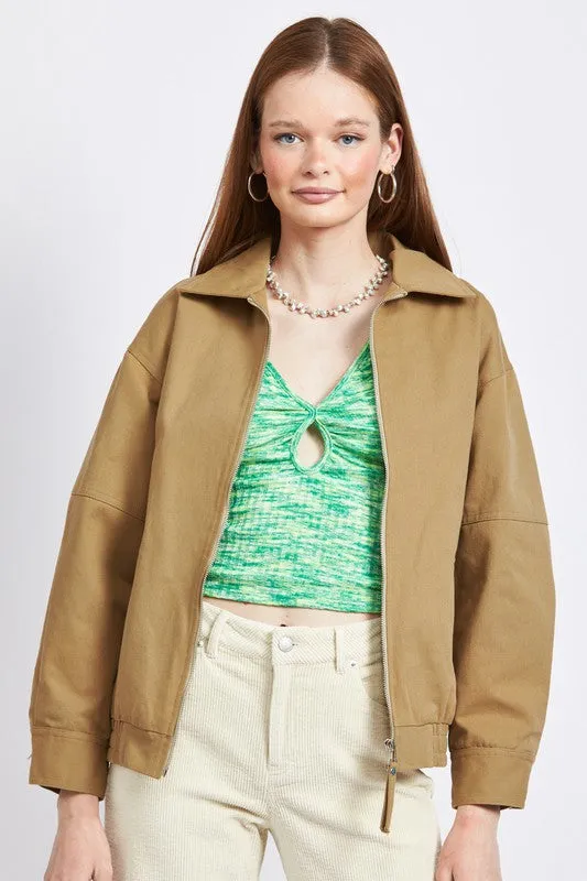 Emory Park COLLARED OVERSIZED JACKET