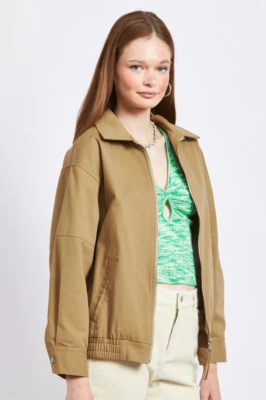 Emory Park COLLARED OVERSIZED JACKET