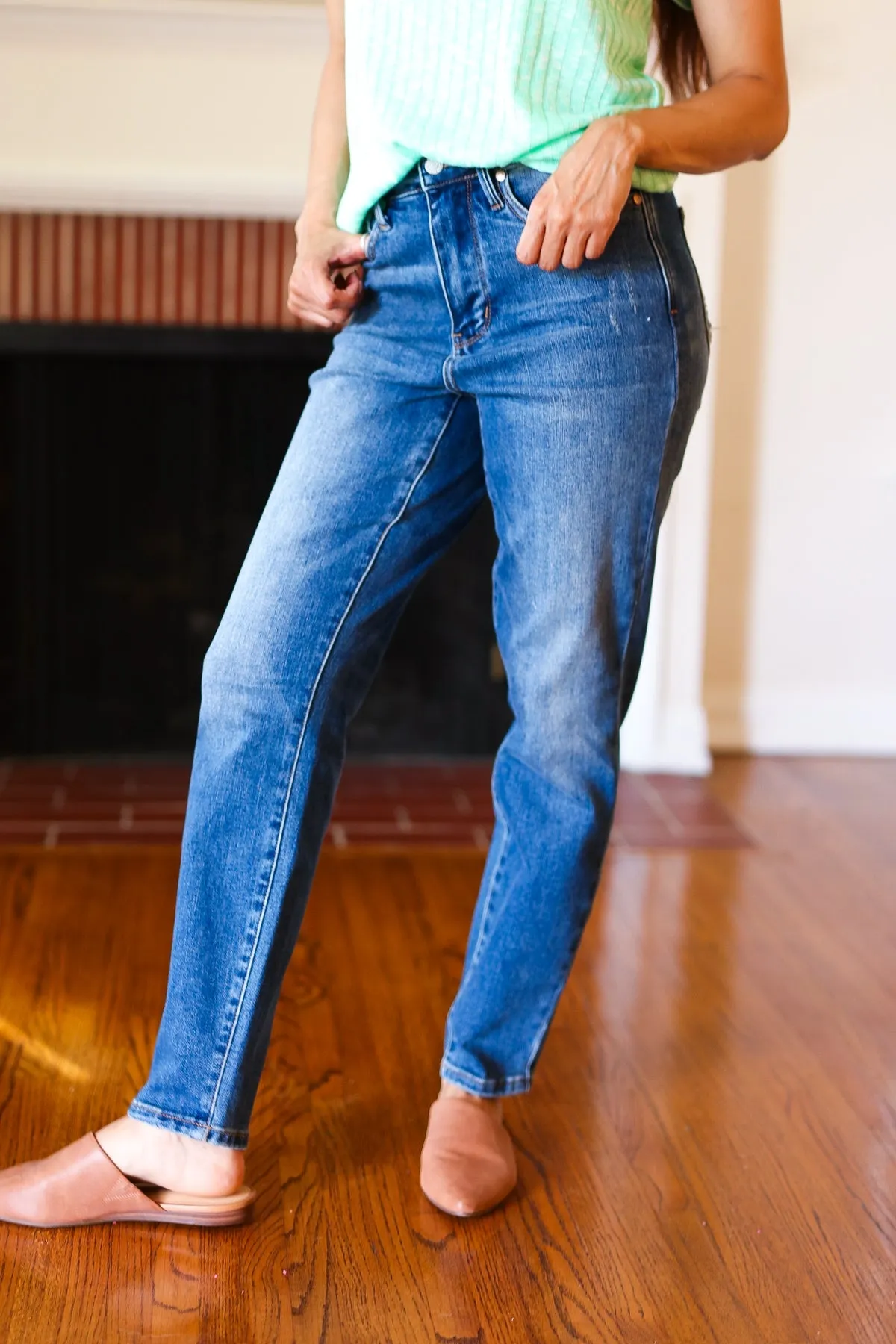 Everleigh Dark Denim High Rise Jeans