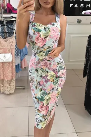 Floral Print Bodycon Dress