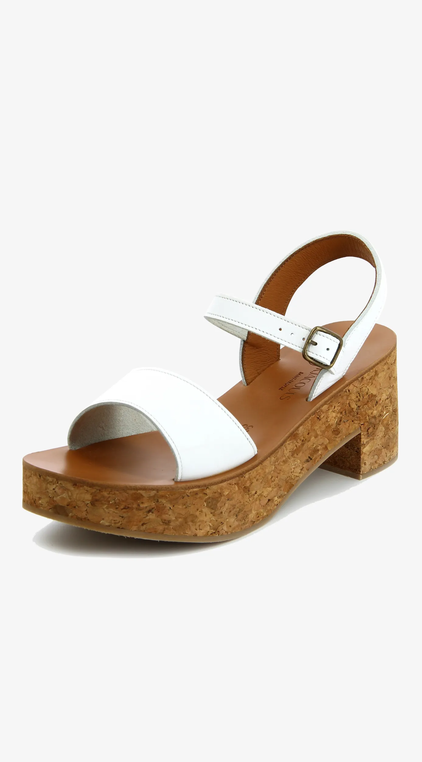 Florentin Blanc Platform Sandals