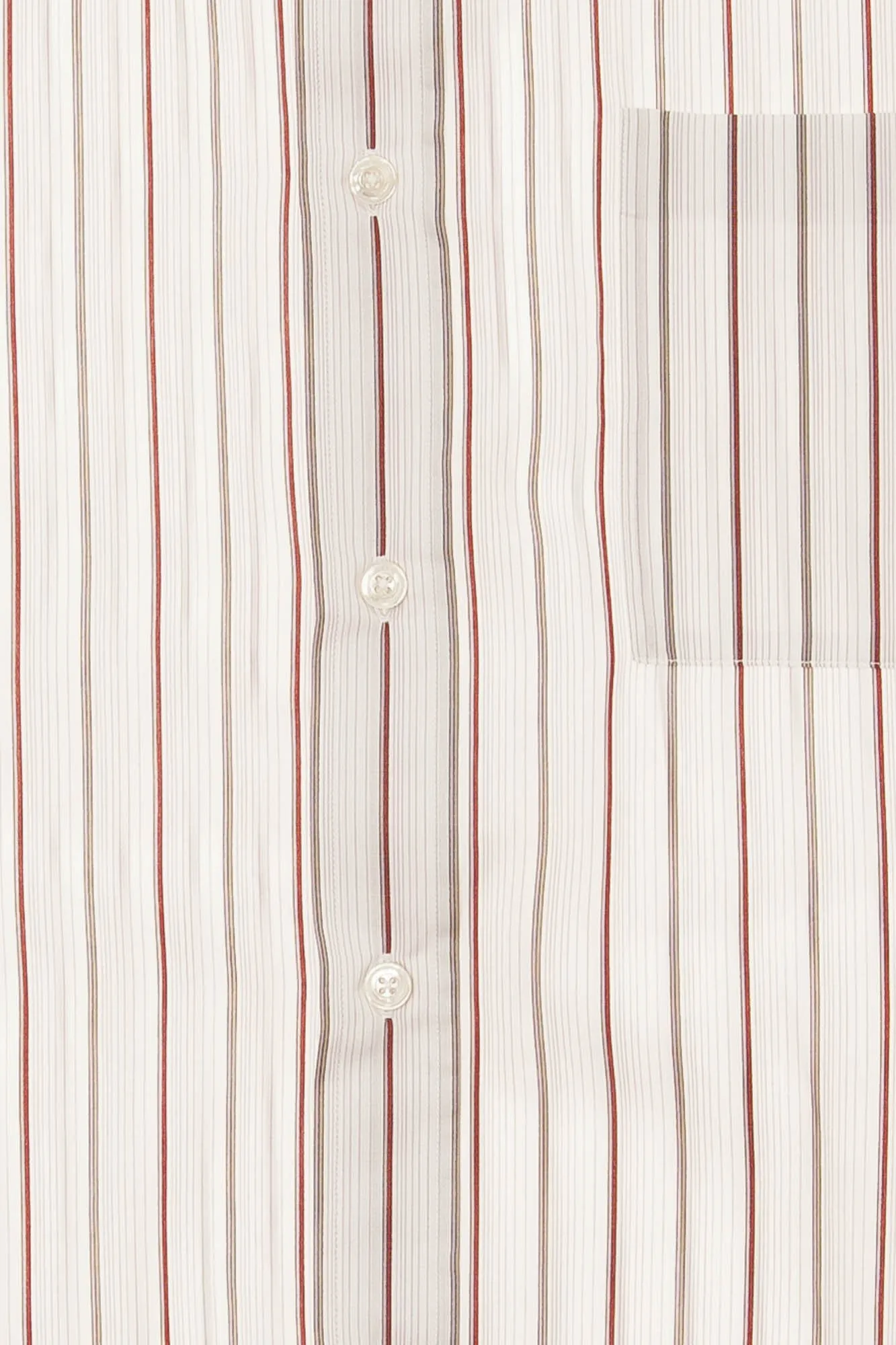 Hermes - Pink Dress Shirt with Grey & Red Stripes - IT 43