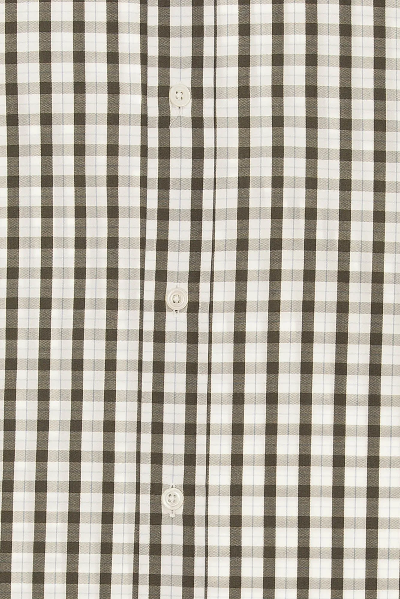 Hermes - White and Gray Checkered Long Sleeve Button Down - IT 43