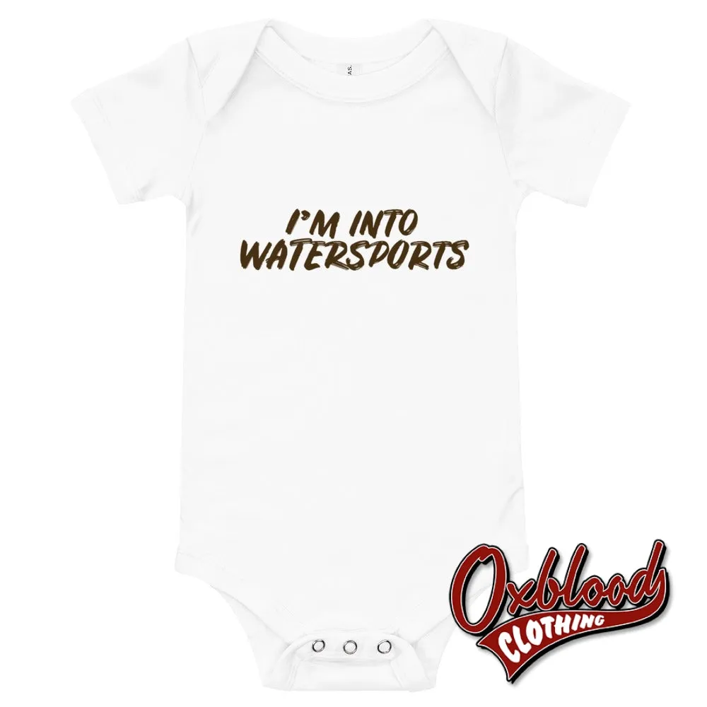 I'm Into Watersports - Baby short sleeve one piece Babies Onesie - rude baby onesies