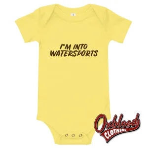 I'm Into Watersports - Baby short sleeve one piece Babies Onesie - rude baby onesies