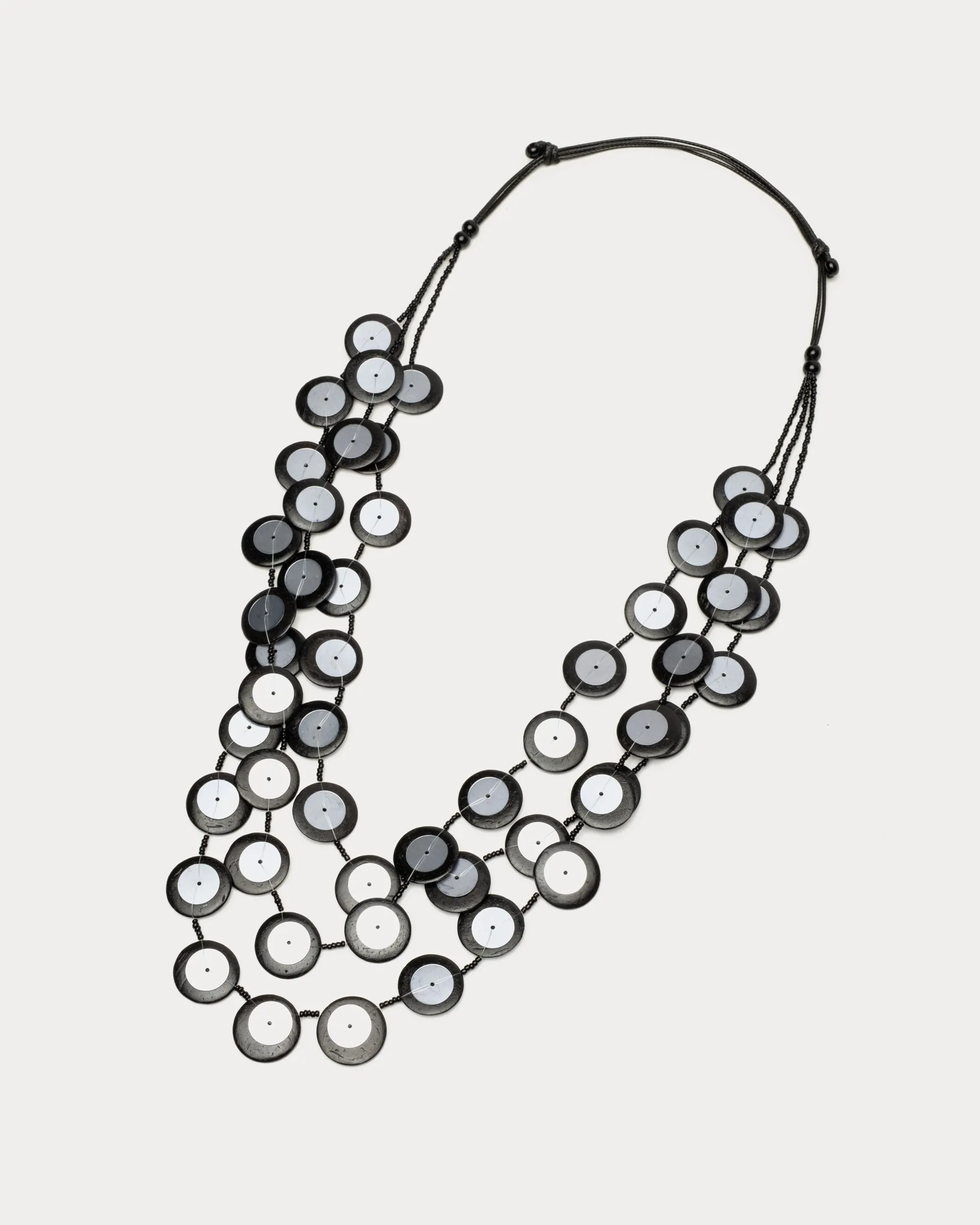 Iridescent Arabella Necklace Black