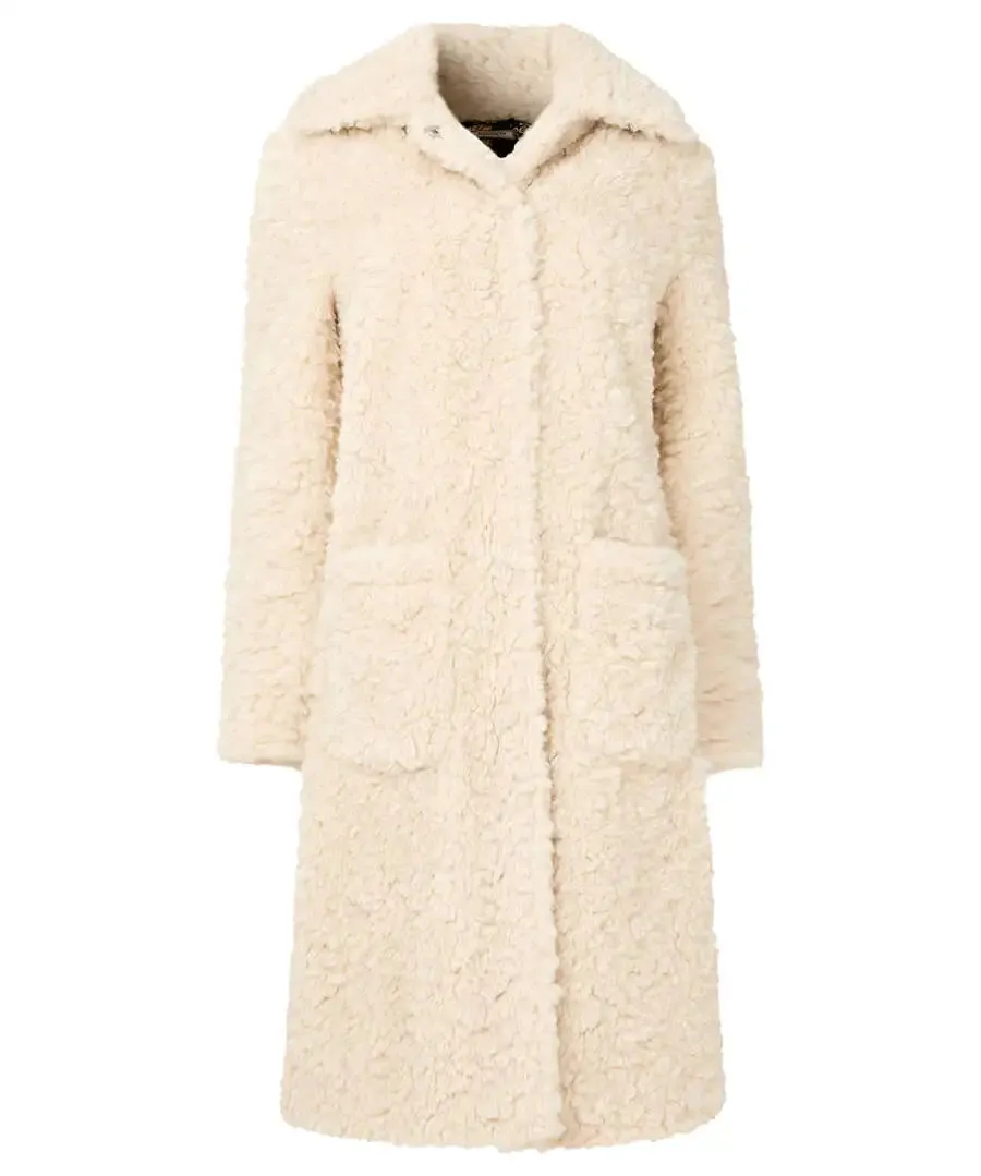 Joe Browns 8 Cream Cosy Up Furry Coat