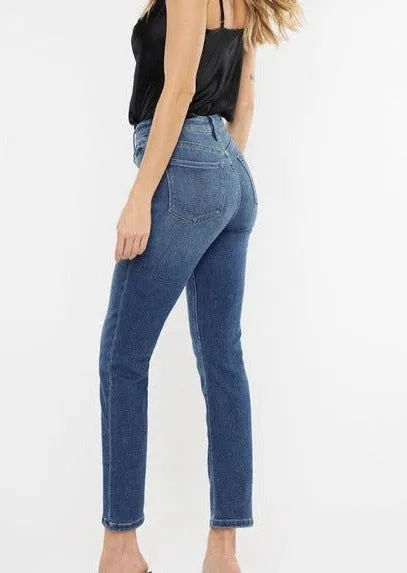 Kan Can Slim Straight Medium Wash Jeans