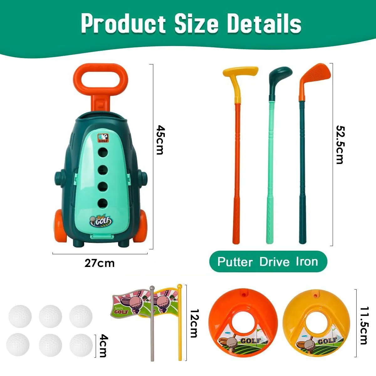 Kids Golf Club Set Indoor Outdoor Sports Toy