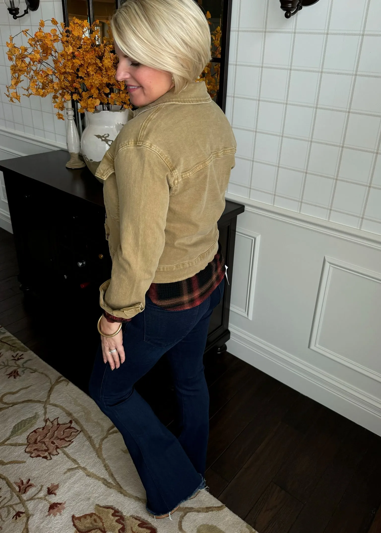 Kut from the Kloth Elle Jacket in Cinnamon