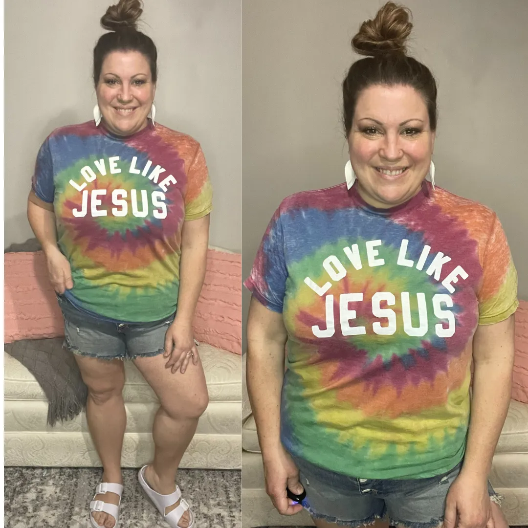 Love Like Jesus Acid Wash Tee