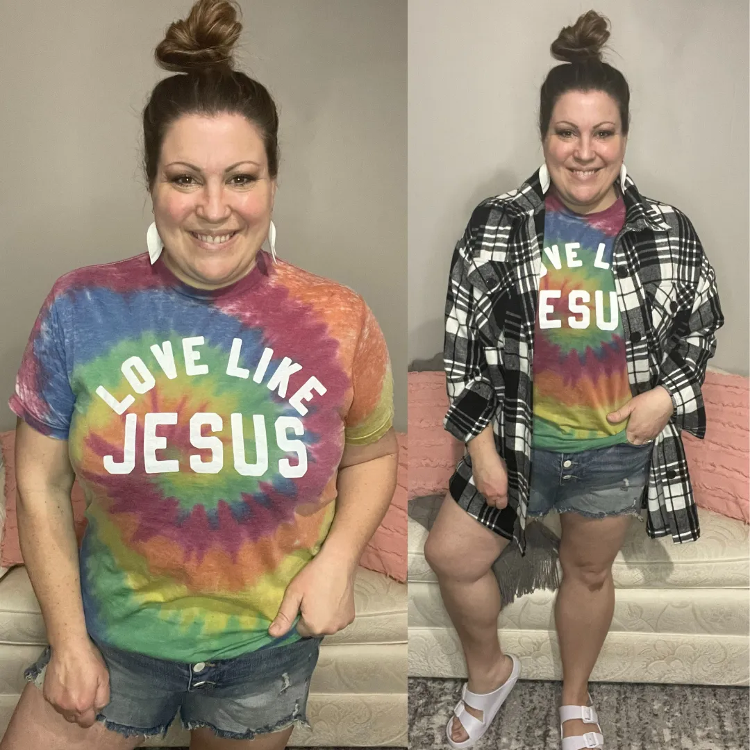 Love Like Jesus Acid Wash Tee