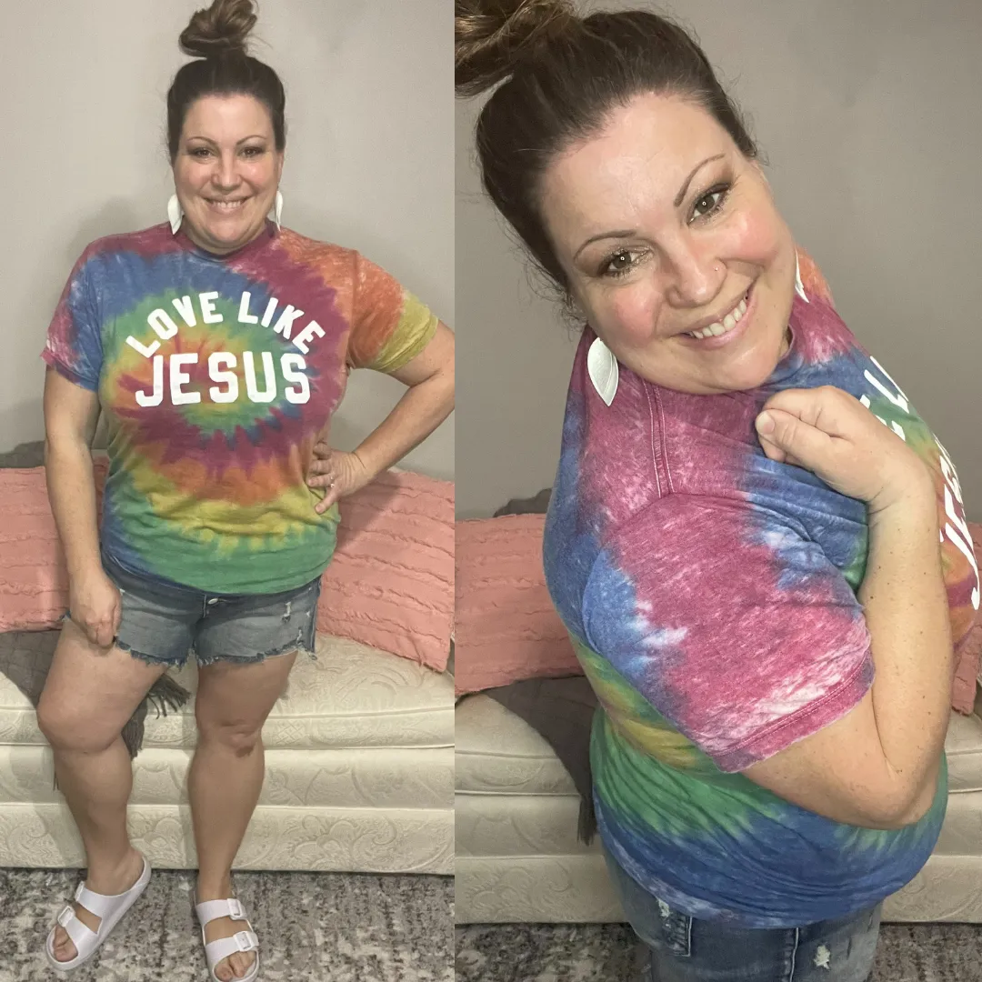 Love Like Jesus Acid Wash Tee