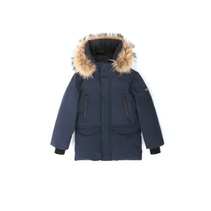 Optimized Title: Mackage Jo T Kids Navy Jacket - Stylish & Warm Outerwear for Boys and Girls