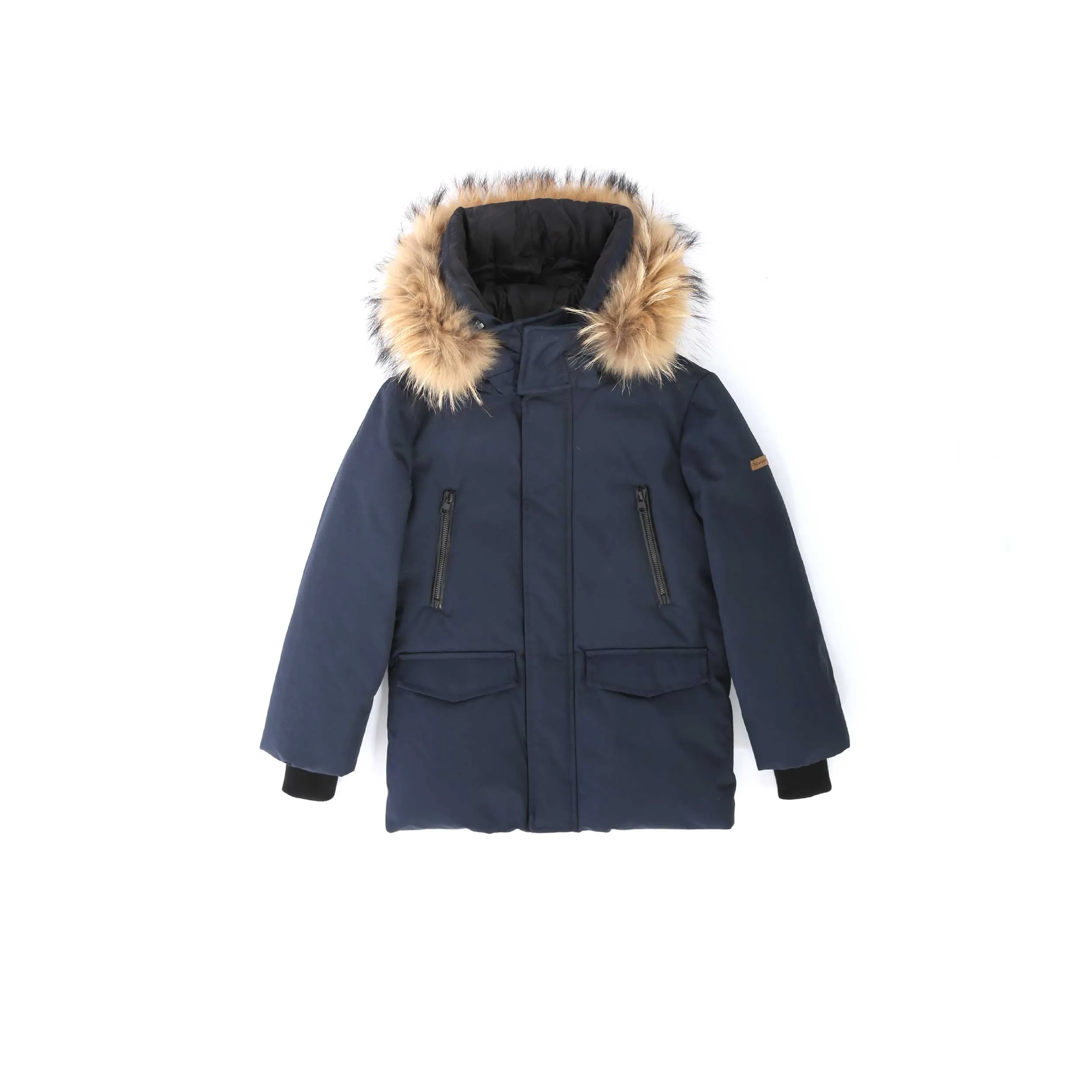 Optimized Title: Mackage Jo T Kids Navy Jacket - Stylish & Warm Outerwear for Boys and Girls