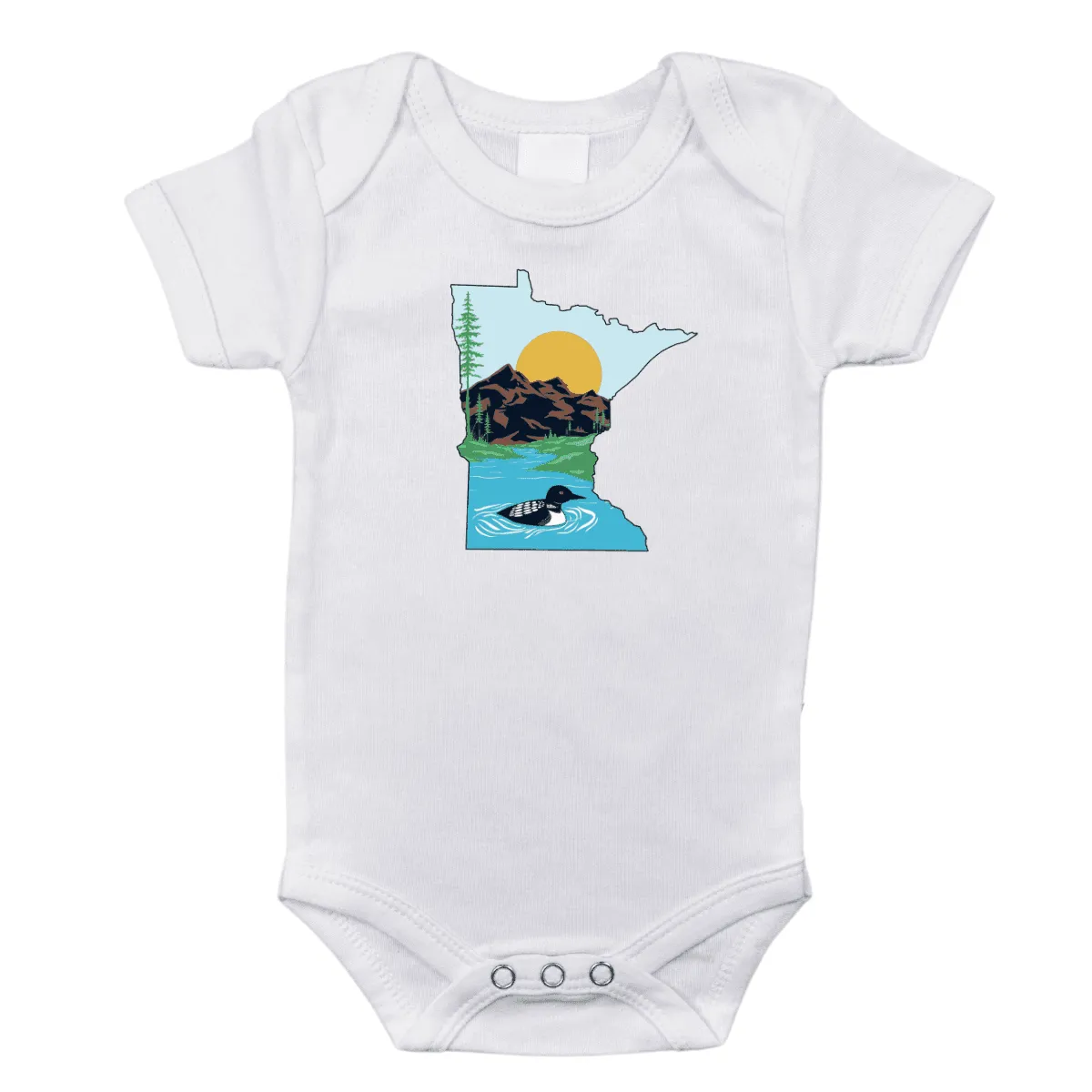 Minnesota Loon Baby Onesie