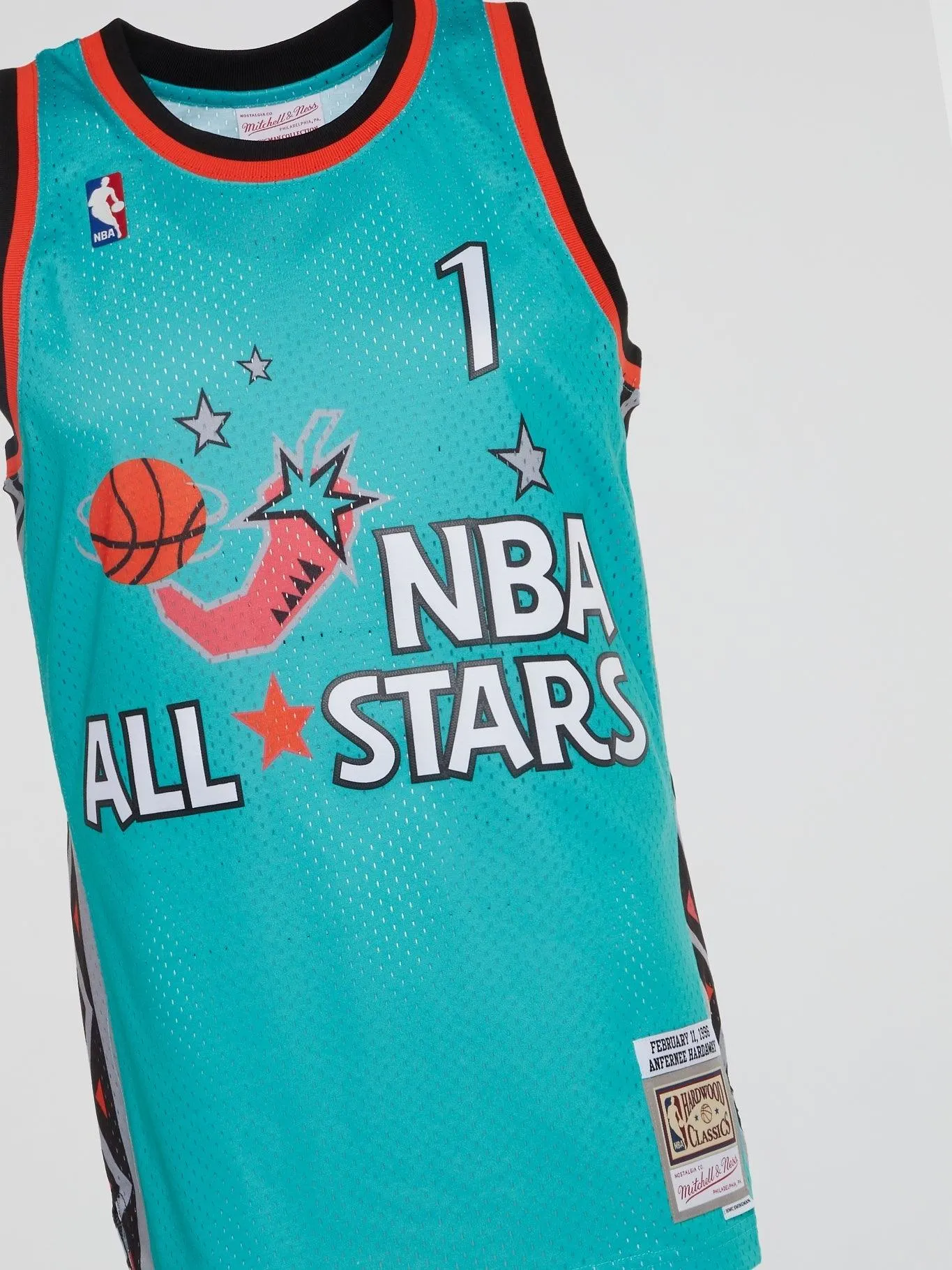 Authentic Mitchell & Ness NBA Swingman All Star 96 Penny Hardaway Teal Jersey