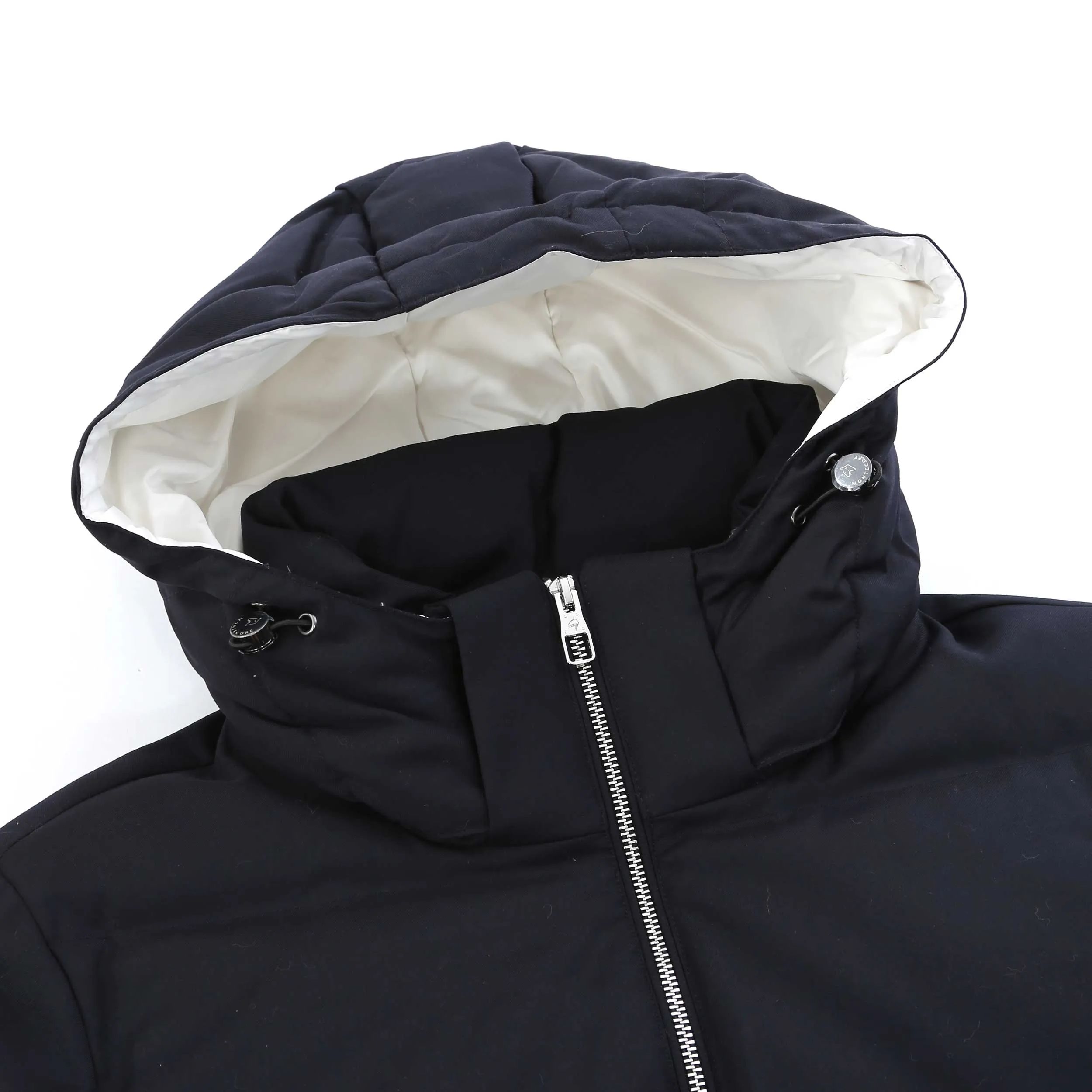 Mens Classic Navy Montecore Hooded Bomber Jacket