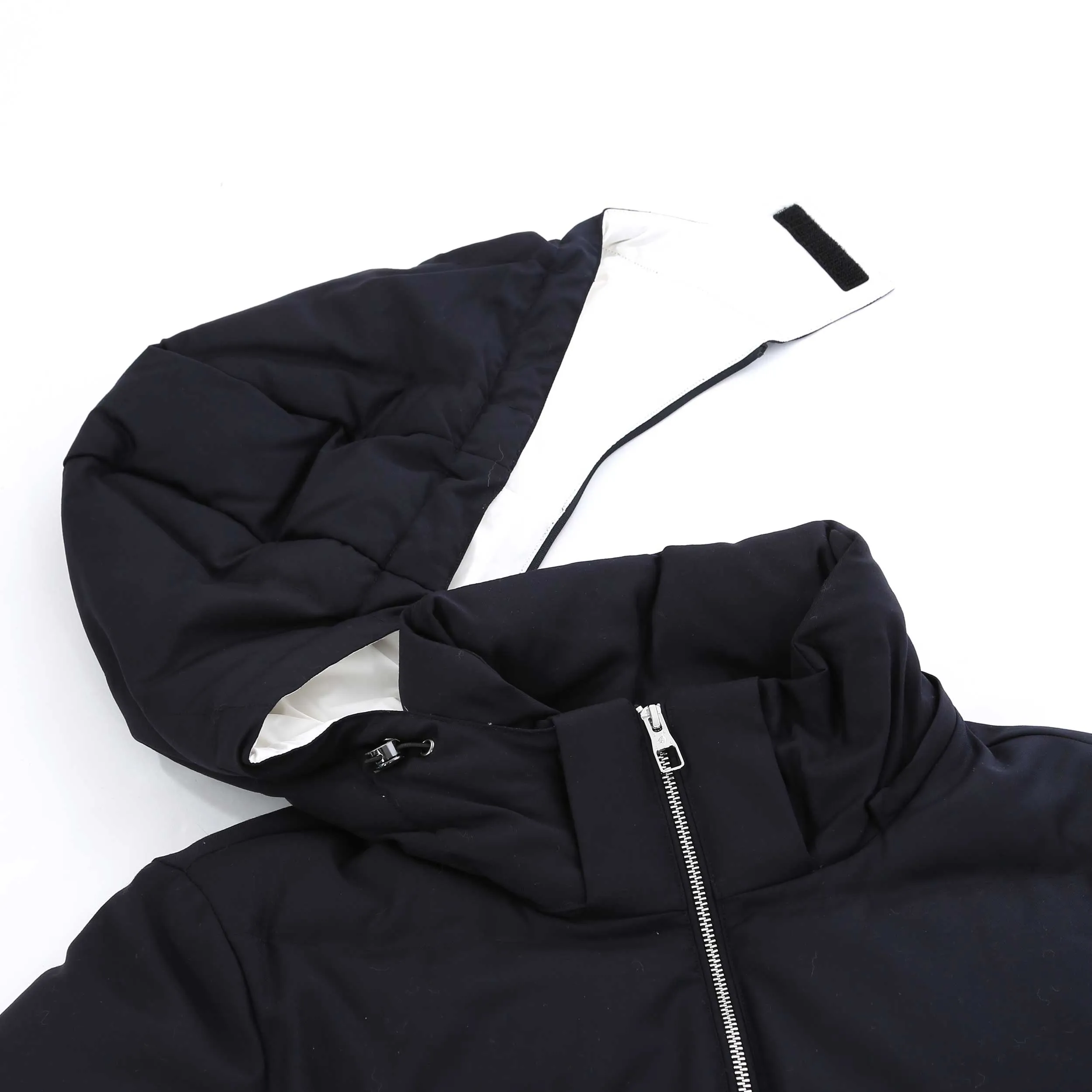 Mens Classic Navy Montecore Hooded Bomber Jacket