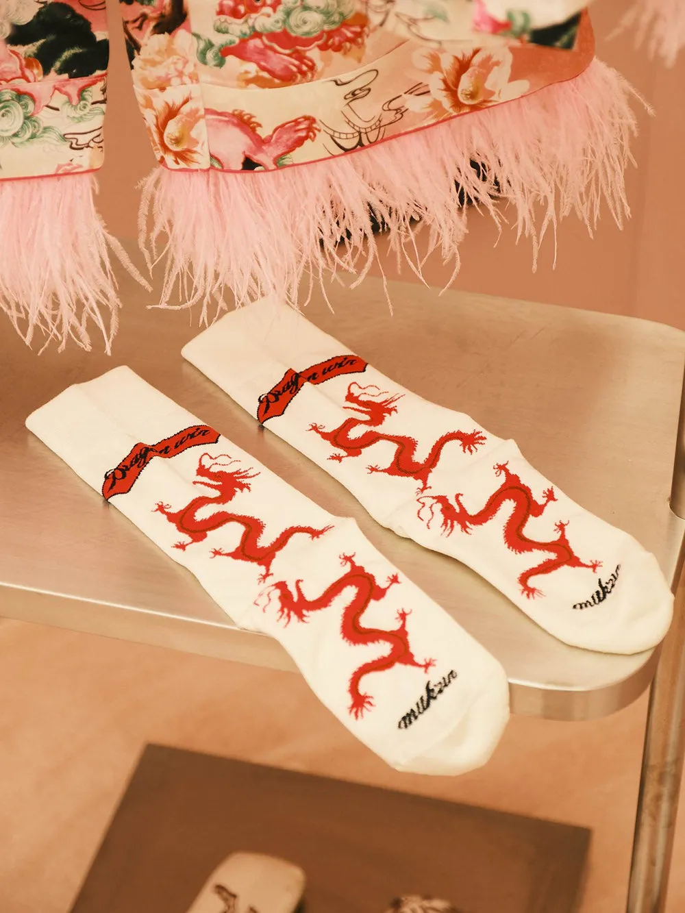 MUKZIN Charming Printed Original Three Pece Set High Quality Socks