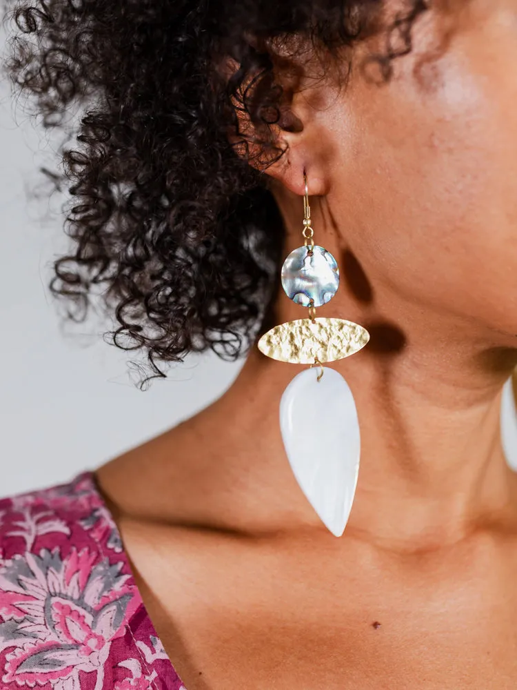 Mykonos Earrings - Shell