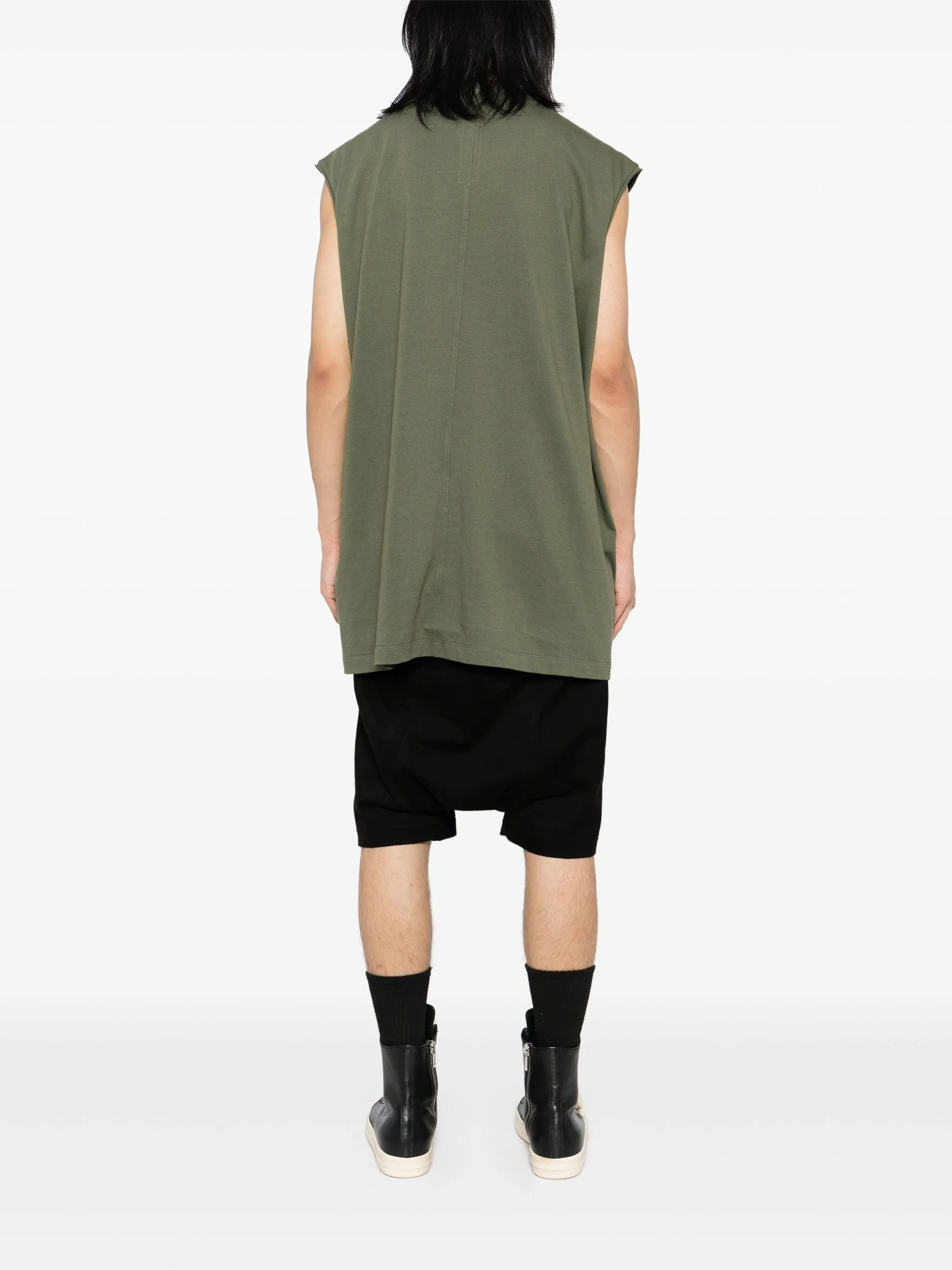 OVERSIZE SLEEVELESS T-SHIRT GRN