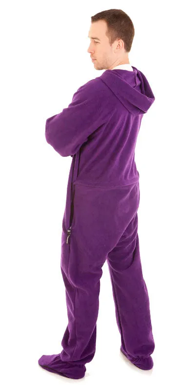 Purple People Sleeper Onesie - Detachable Feet