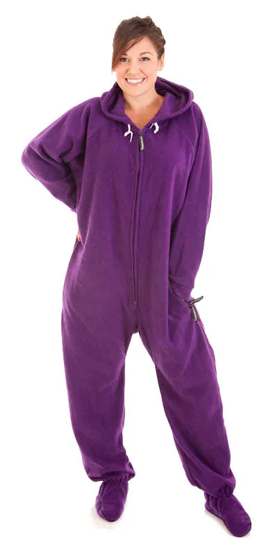 Purple People Sleeper Onesie - Detachable Feet