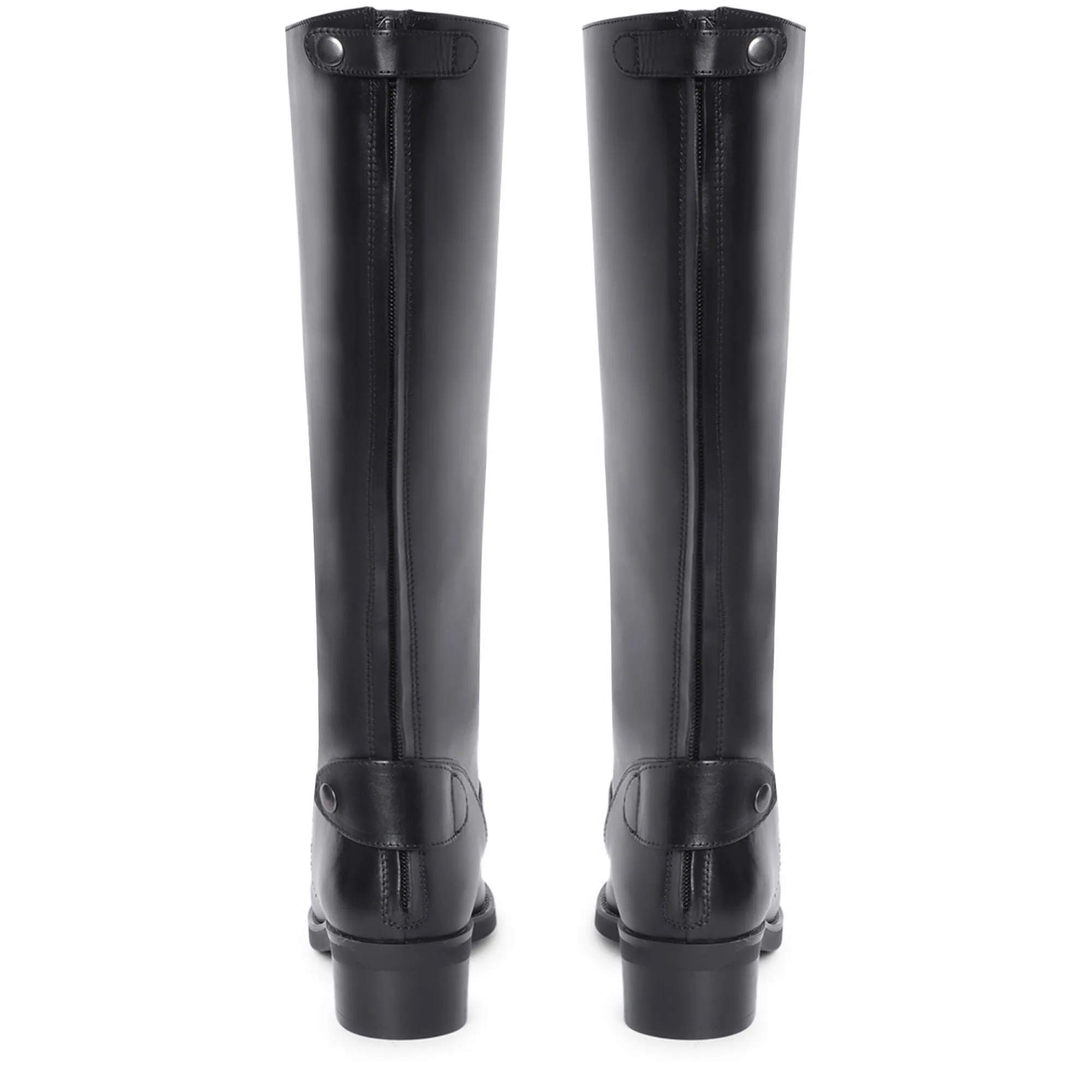 Saint Stella Black Leather Knee High Boots