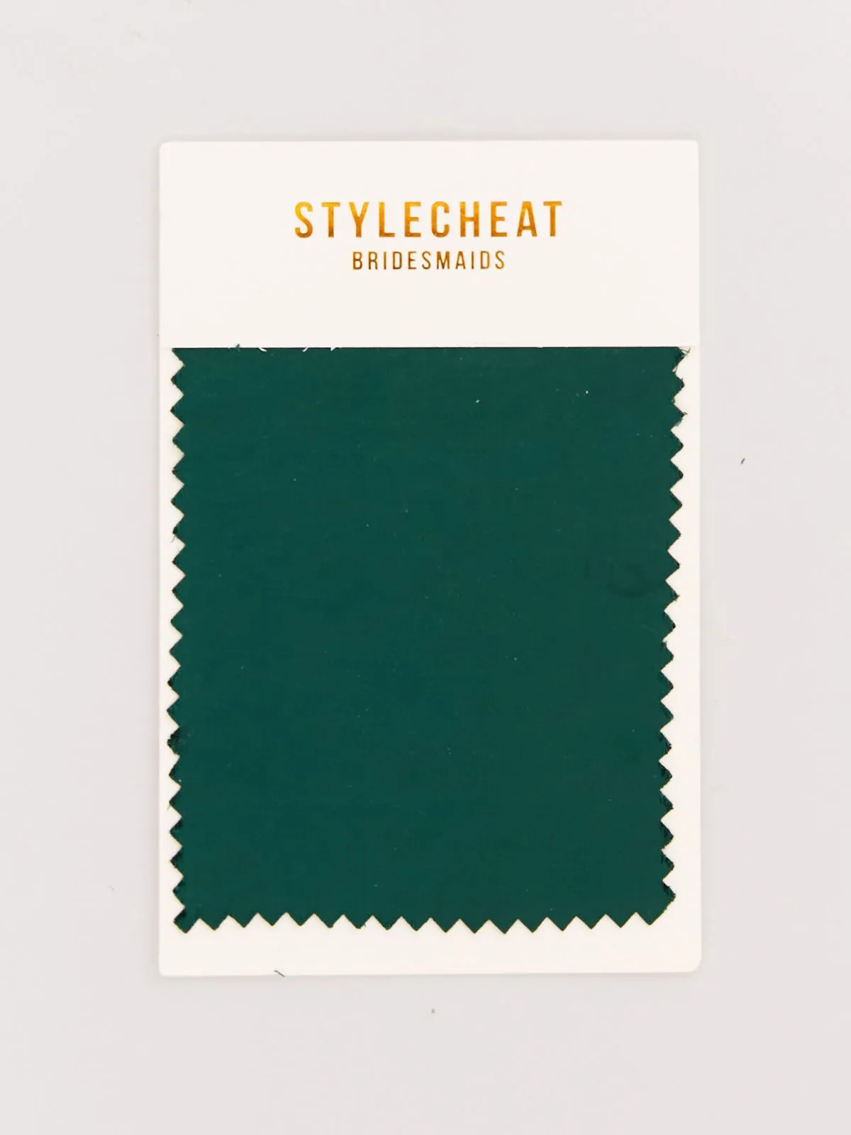 Satin Bridesmaid Swatch / Emerald Green