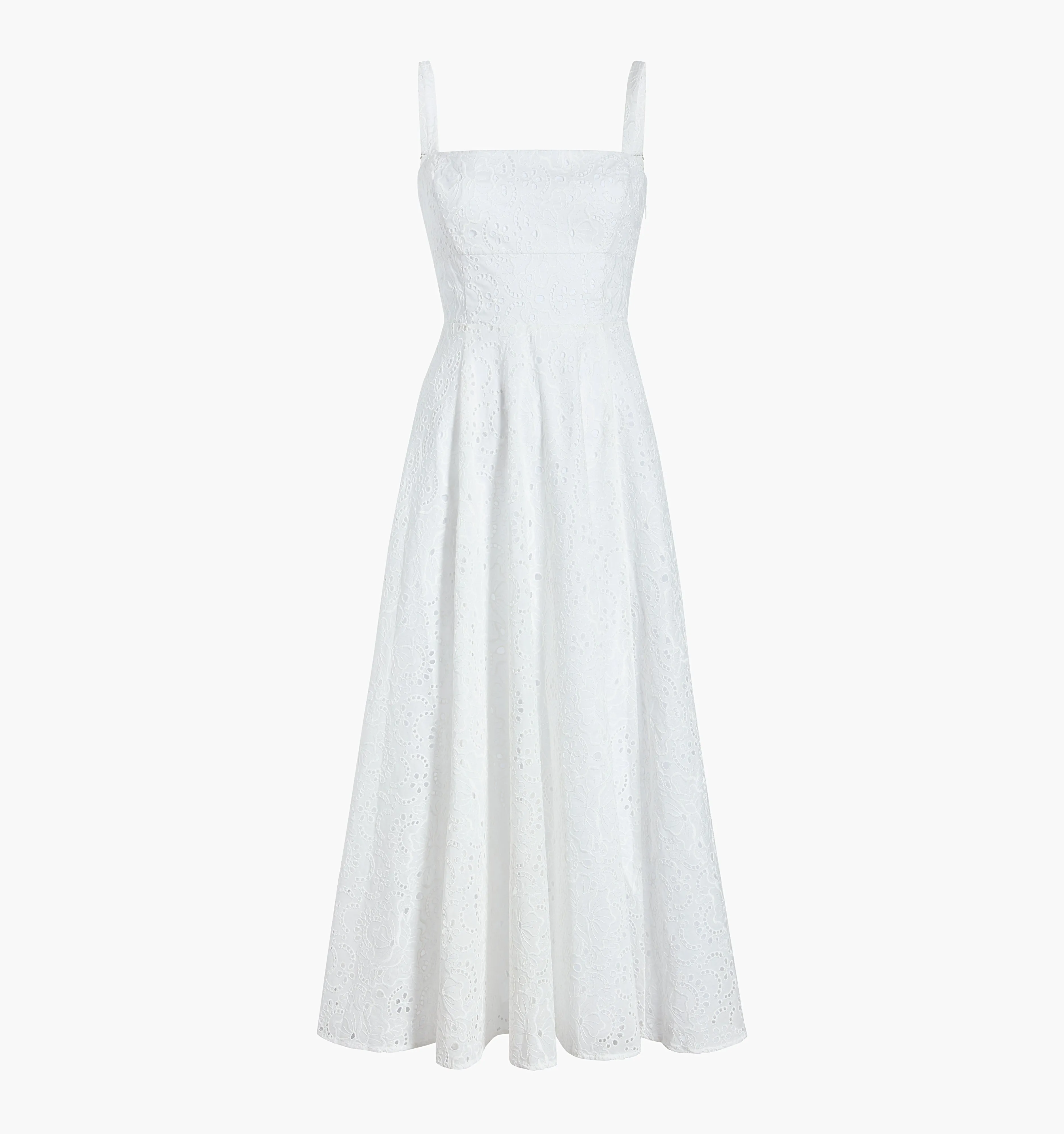 The Margot Dress - White Broderie Anglaise