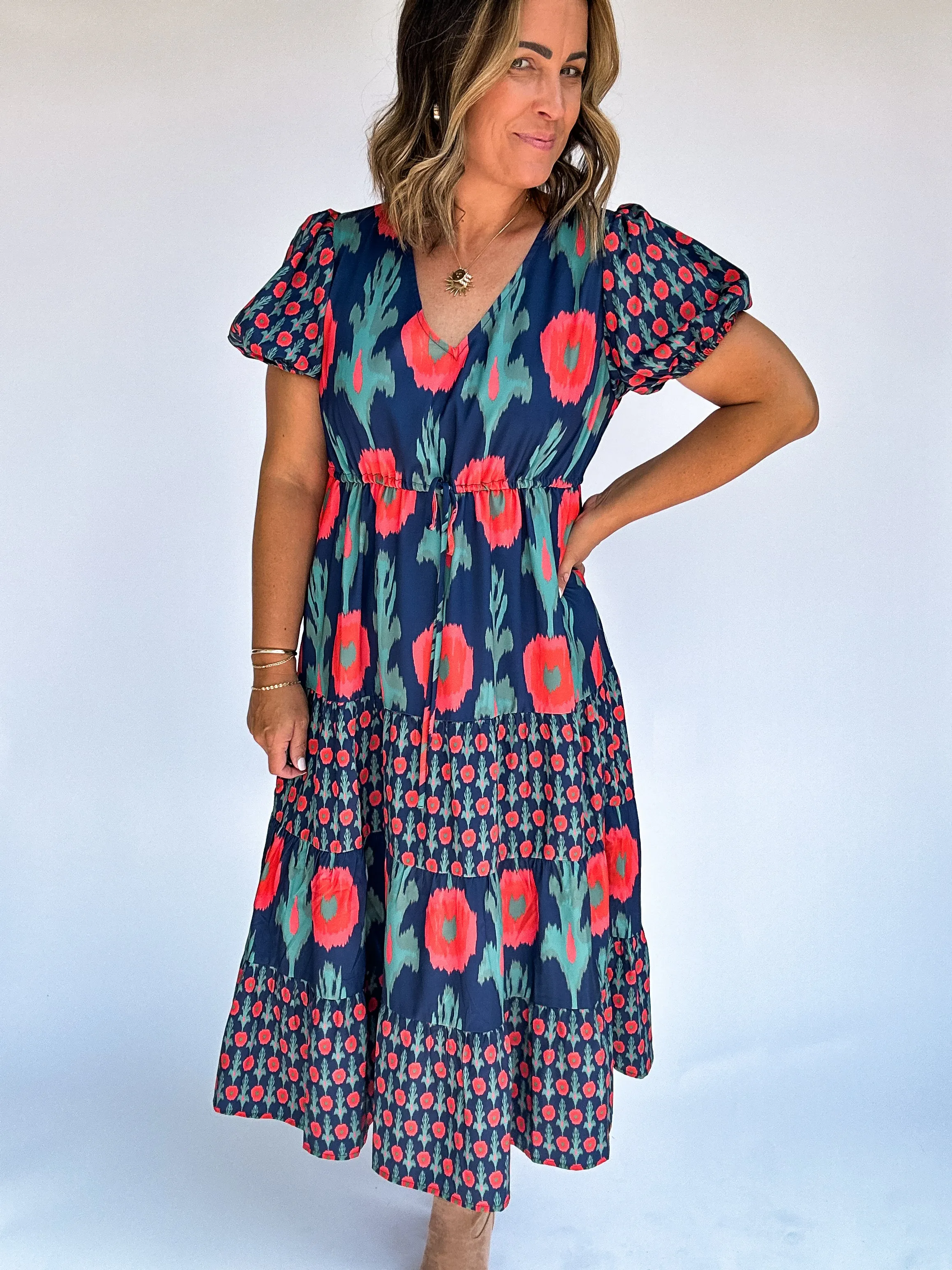 The Tulips Garden Midi Dress