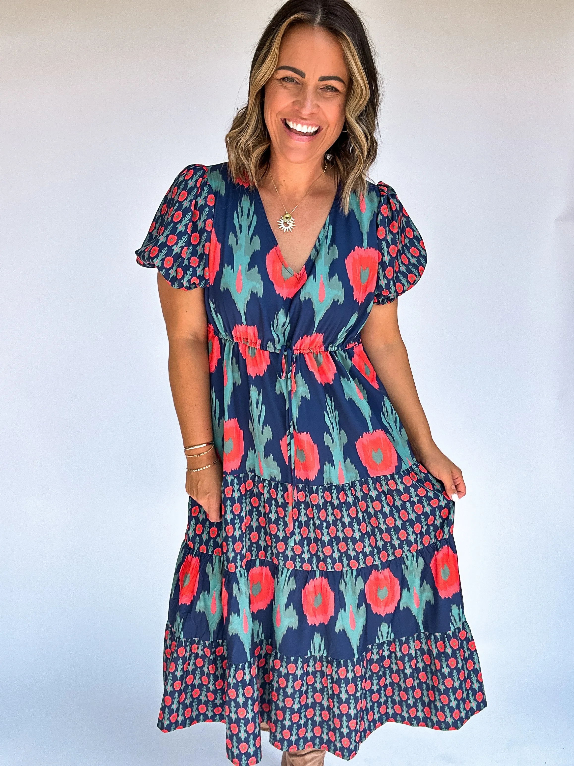 The Tulips Garden Midi Dress